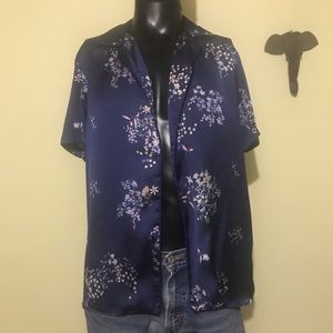 Zara Kimono Silk Button Up
